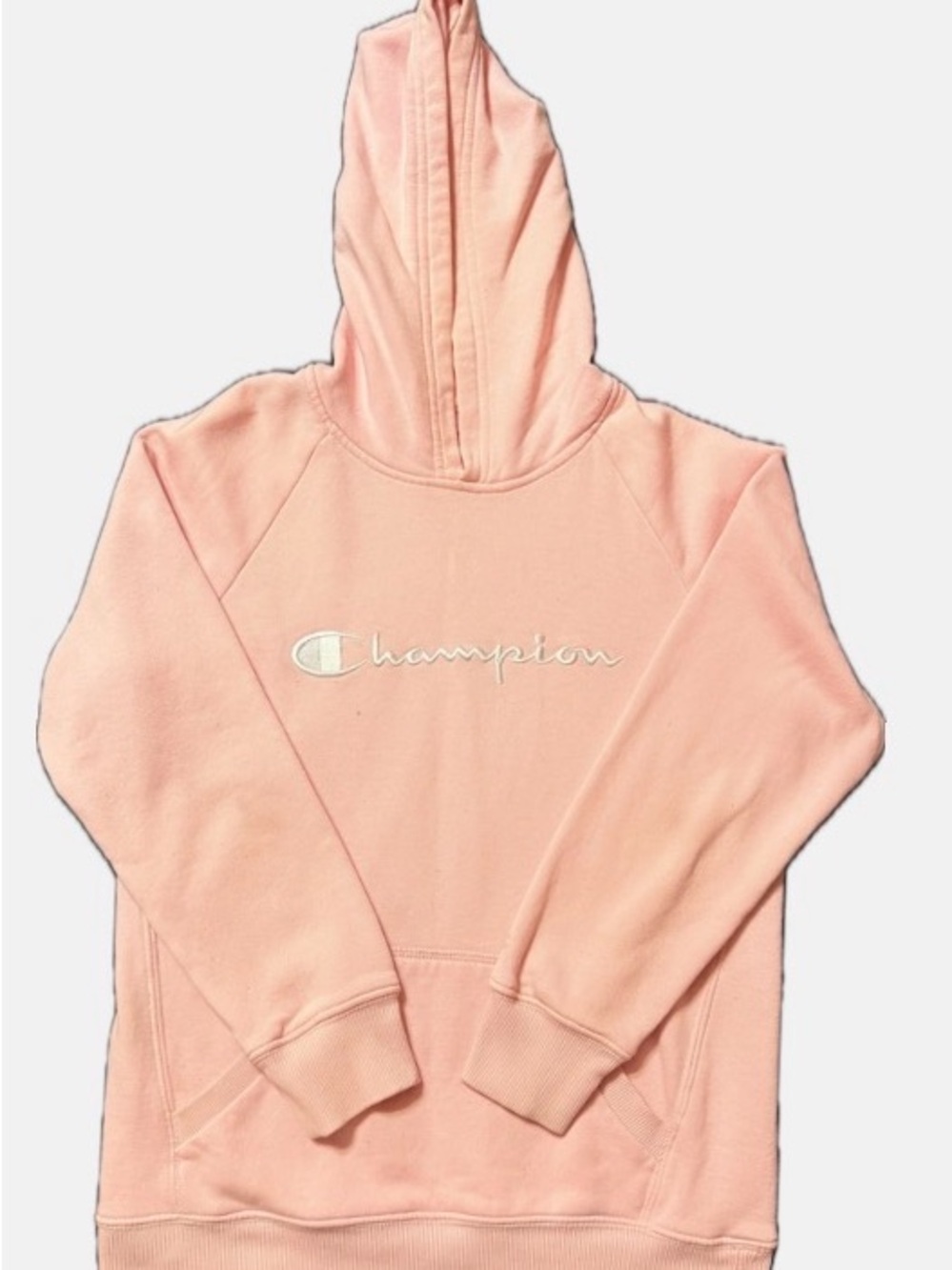 Girls Champion Peach Logo Hoodie